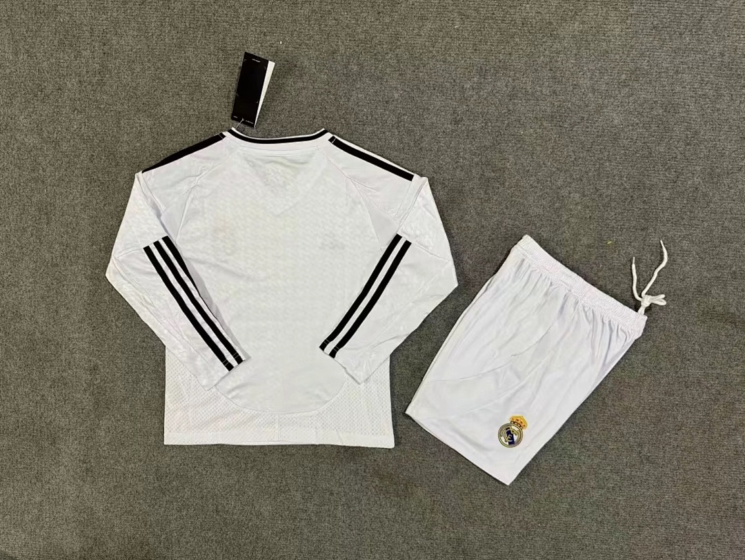 Real Madrid Home Kit for Kids 2024/25 Long Sleeve — photo 2