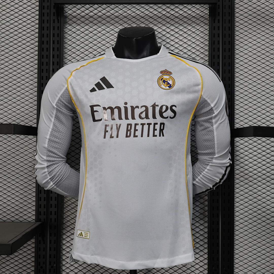Real Madrid Home Jersey 2025/26 Long Sleeve — photo 1