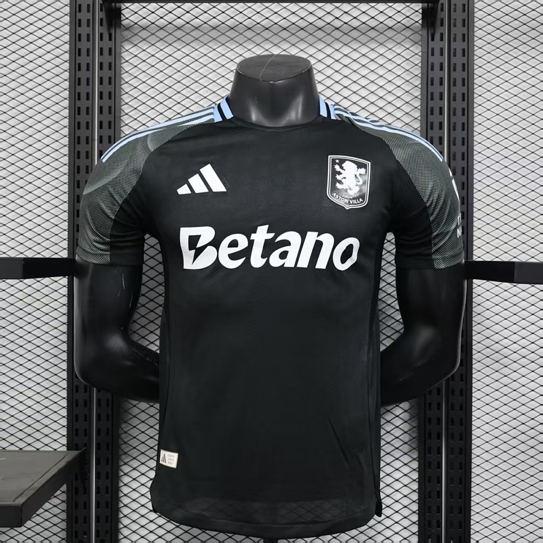 Aston Villa Black Retro Jersey — photo 1