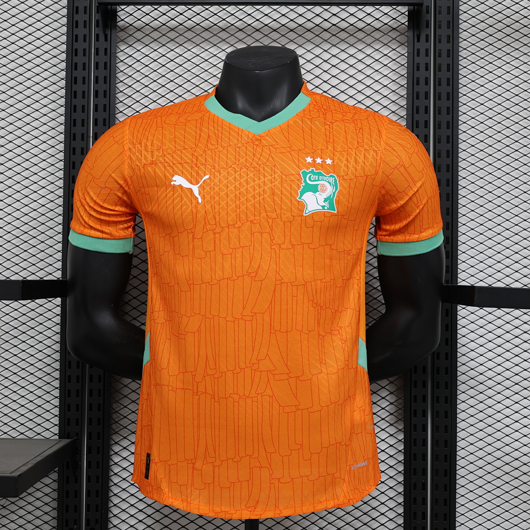 Ivory Coast Orange Retro Jersey — photo 1