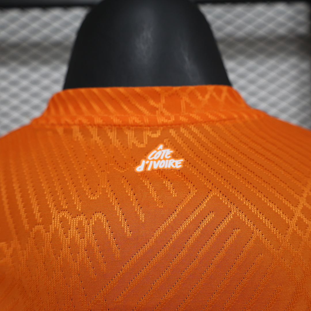 Ivory Coast Orange Retro Jersey — photo 2