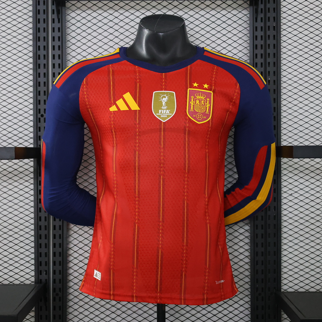 Spain Home Jersey World Cup Long Sleeve — photo 1
